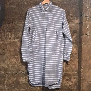 Blue & White Striped Gap Long Sleeve Dress *Like New*